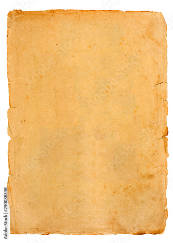 Ancient paper on white background