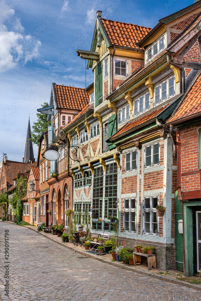 Lauenburg, Germany. The historic old town.