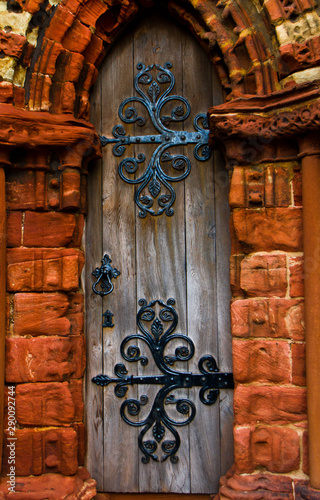 Old Door in Kirkwall Scotland photo