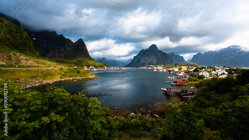 Reine,Norwegian fishing village at the Lofoten Islands in Norway. photo