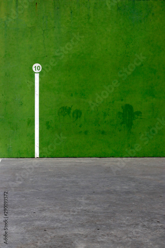 Detail of a fronton to play Basque pelota photo