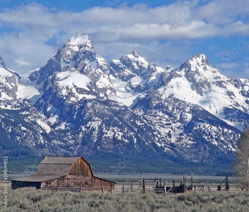 mountains in winter