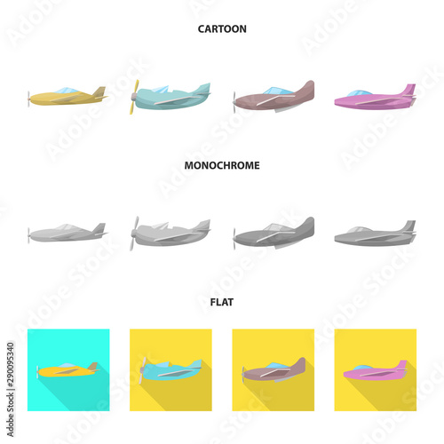 Isolated object of travel and airways icon. Set of travel and navigation vector icon for stock.