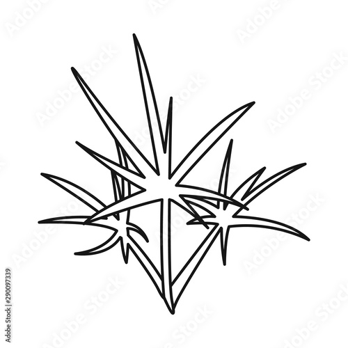 Vector design of leaves and shrubbery logo. Set of leaves and green vector icon for stock.