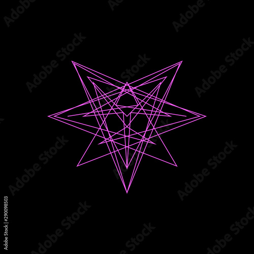 Abstract geometric shape of...