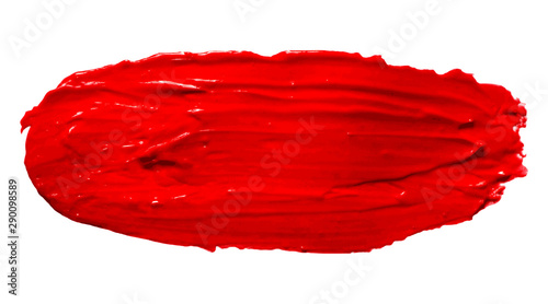 Vector red oil texture isolated on white - paint banner for Your design