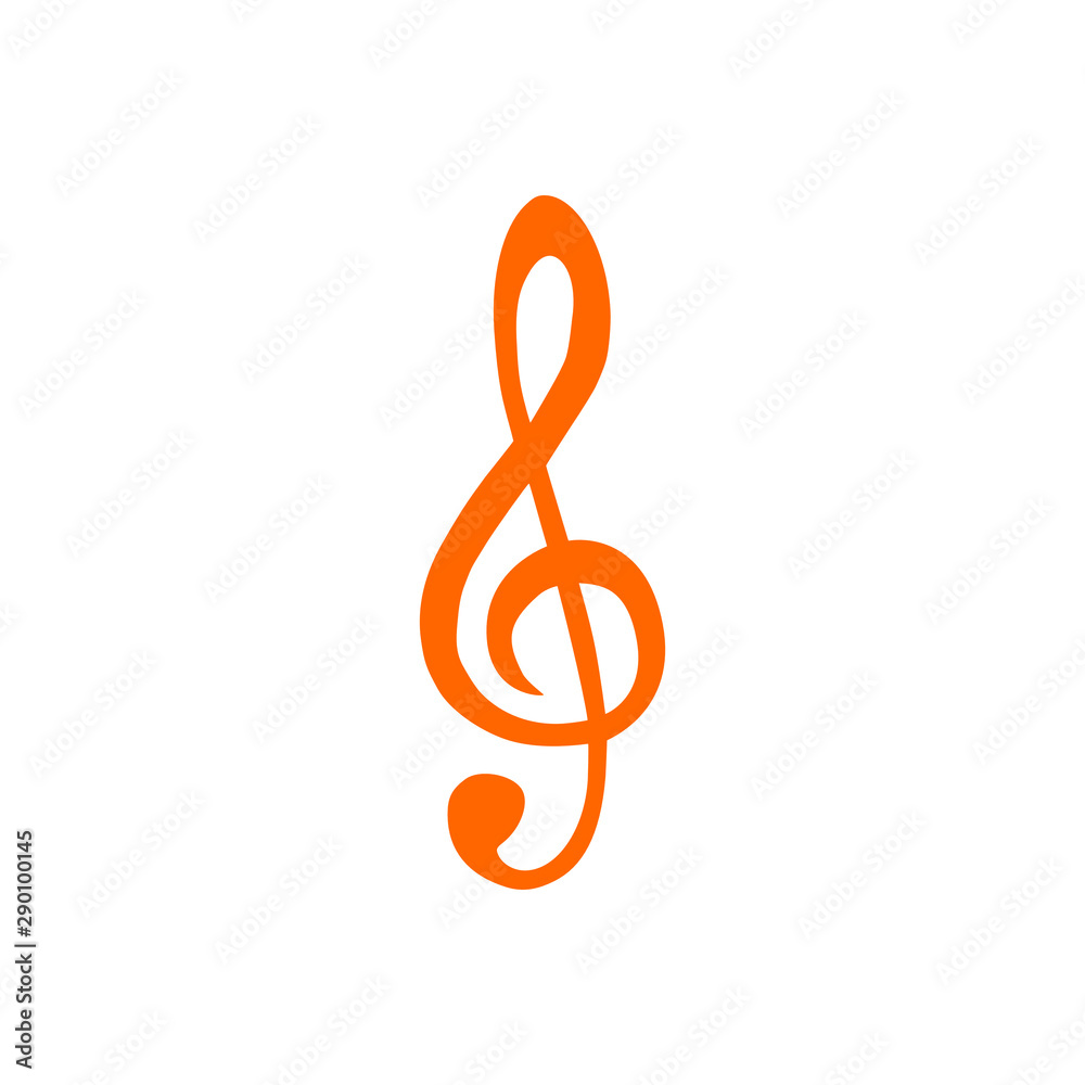 Violinschlüssel und Hintergrund