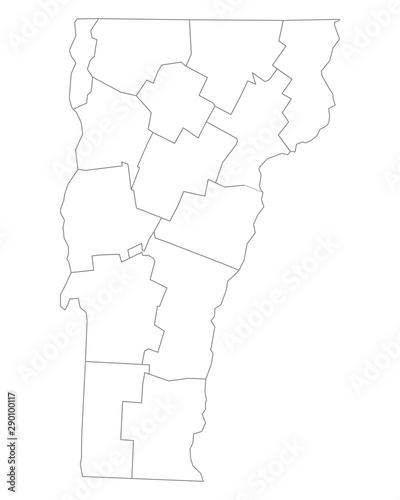 Karte von Vermont