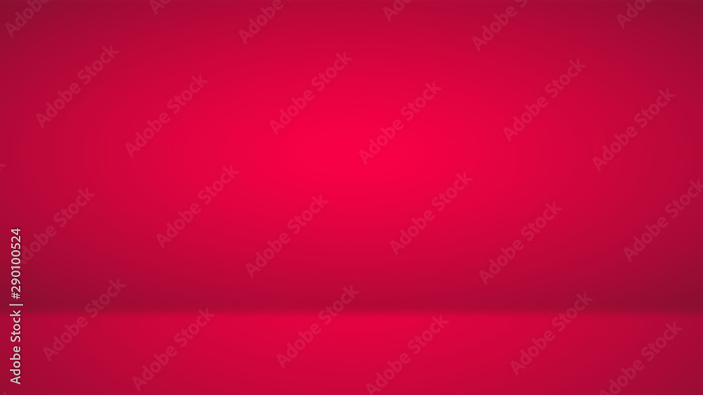 Empty red studio room, used as background for display your products Empty red studio room, used as background for display your products