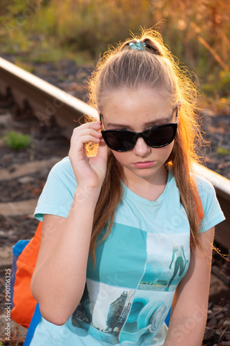 girl in sunglasses
