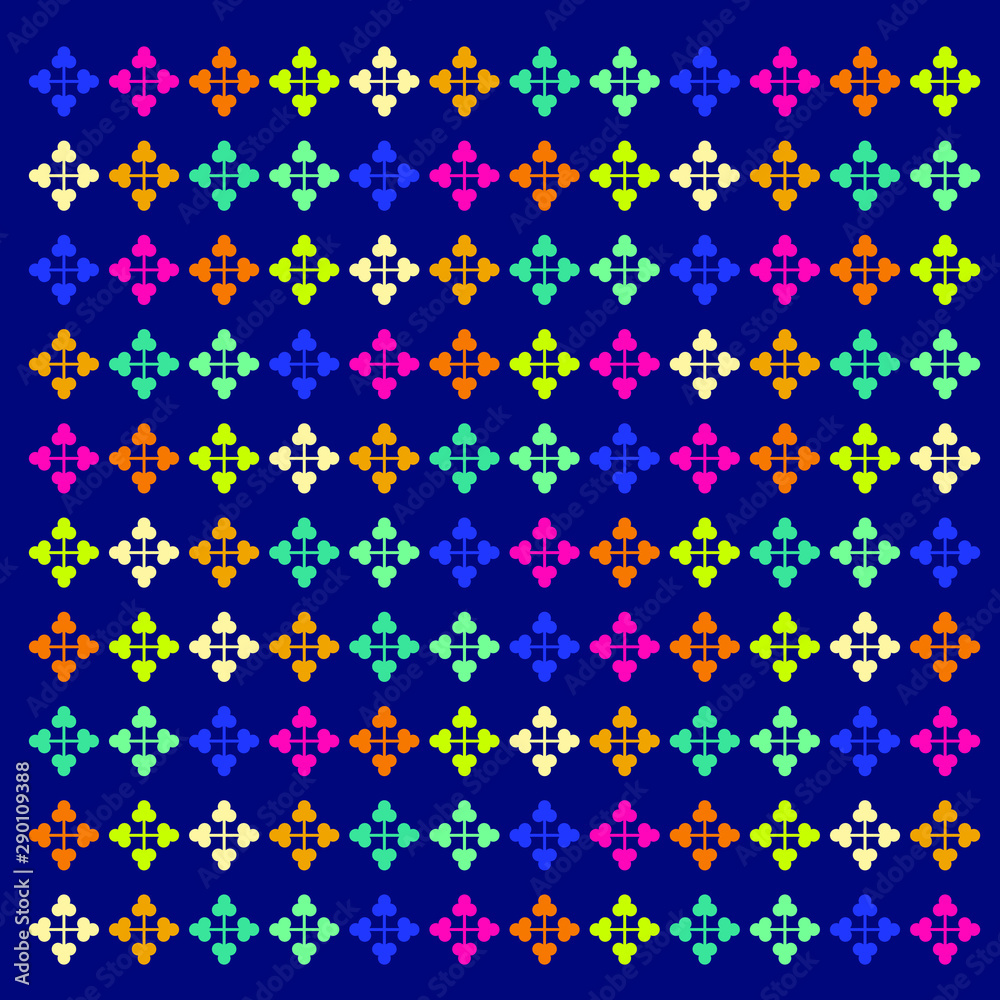 Abstract background of symbol repeated. Memphis style. Bright and colorful, 90s style. Vector pattern. Neon colors Abstract background of symbol repeated. Memphis style. Bright and colorful, 90s style. Vector pattern. Neon colors