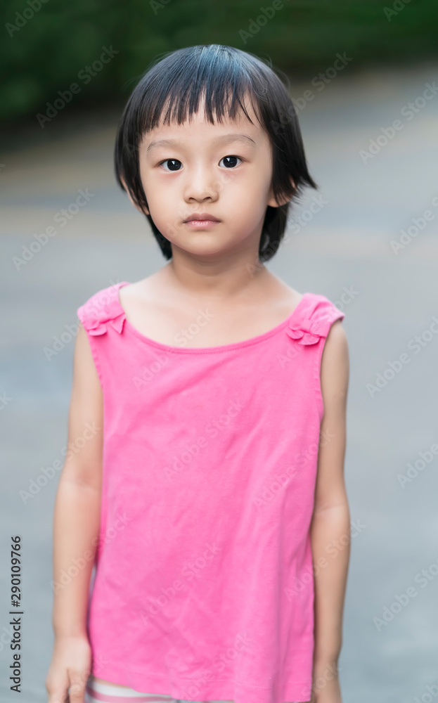 Portrait of beautiful Asian little Chinese girl
