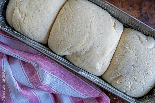 Canvastavla unbaked dough for tast bred