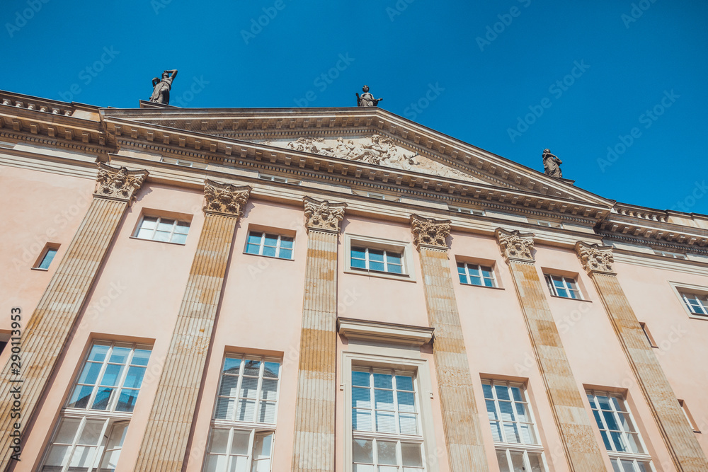 Fototapeta premium modern apartment building at berlin, mitte