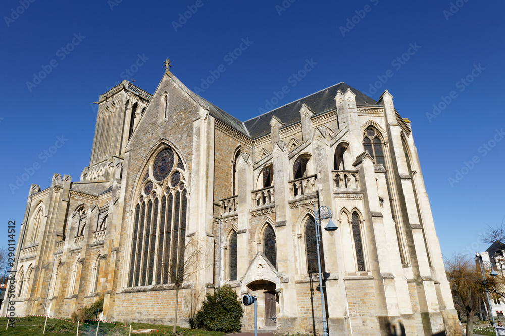Sanint-Martin church in Villers-sur-Mer, Normandy, France