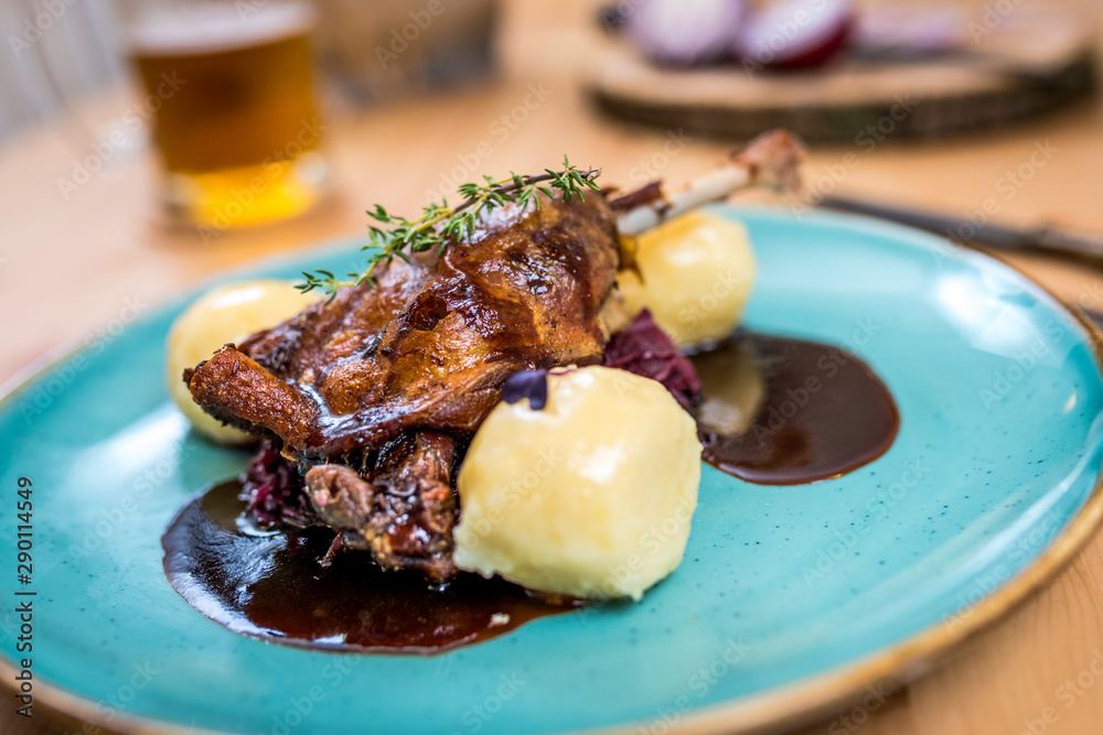 roasted duck leg roasted duck leg