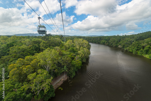 Kuranda Bird World, view from Skyrail rainforest cableway, Queensland, Australia photo