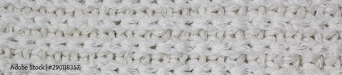 banner of Sweater or scarf Pattern Of White Knitted Fabric Texture Background