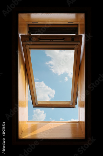 open roof window  Skylight