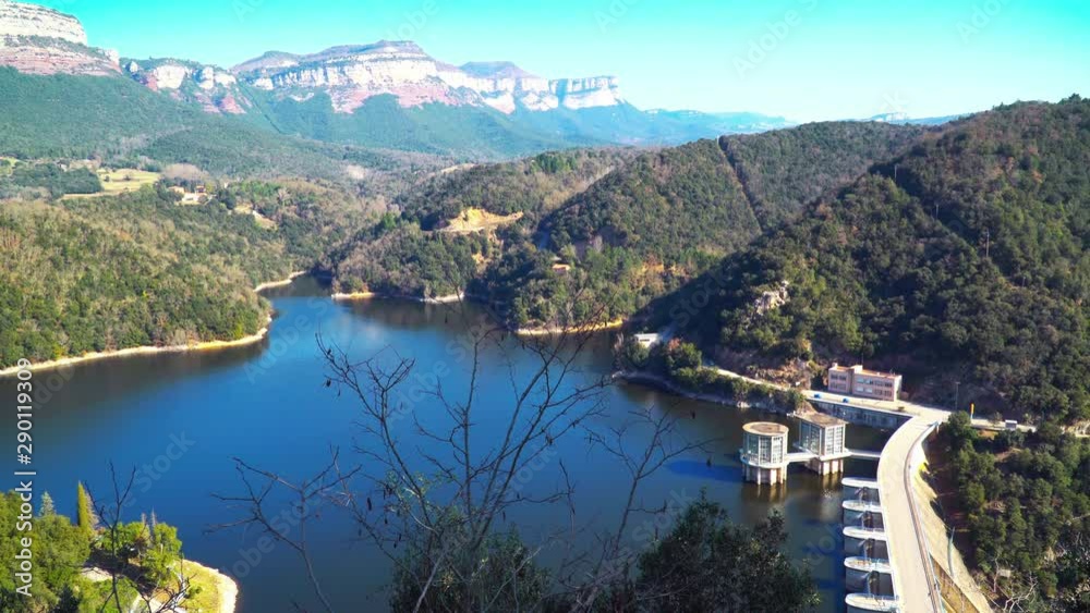 Vilanova de Sau, Catalonia / Spain. Sau Reservoir Dam Vilanova de Sau, Catalonia / Spain. Sau Reservoir Dam