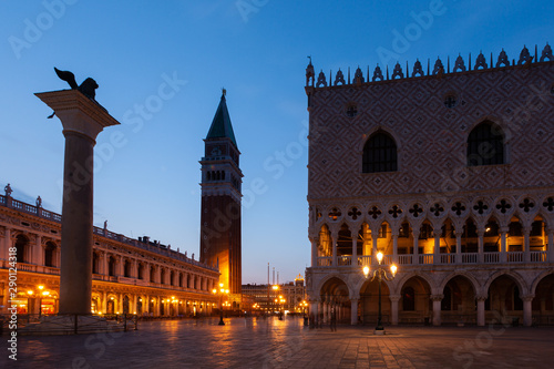 Piazza San Marco in Venice in the early morning