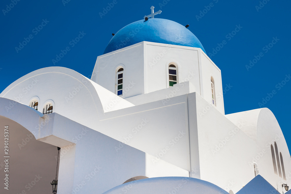 The parish church of St. Gerasimos located in Fira of Santorini
