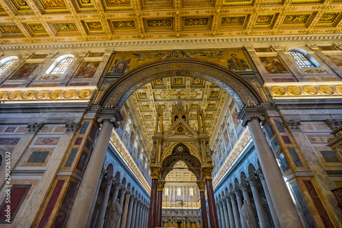 Ciborium Tomb Papal Basilica Paul Beyond Walls Rome Italy