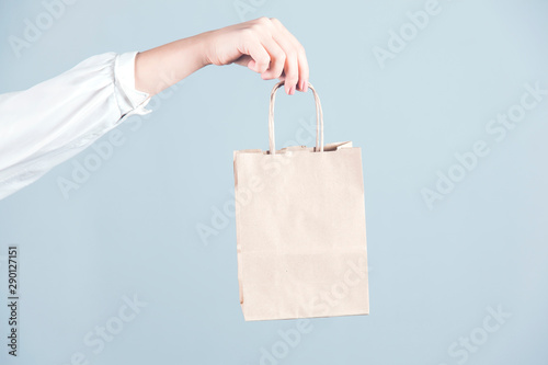 woman hand shopping bag