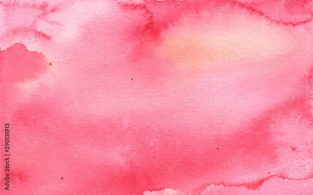 pink abstract background with watercolor