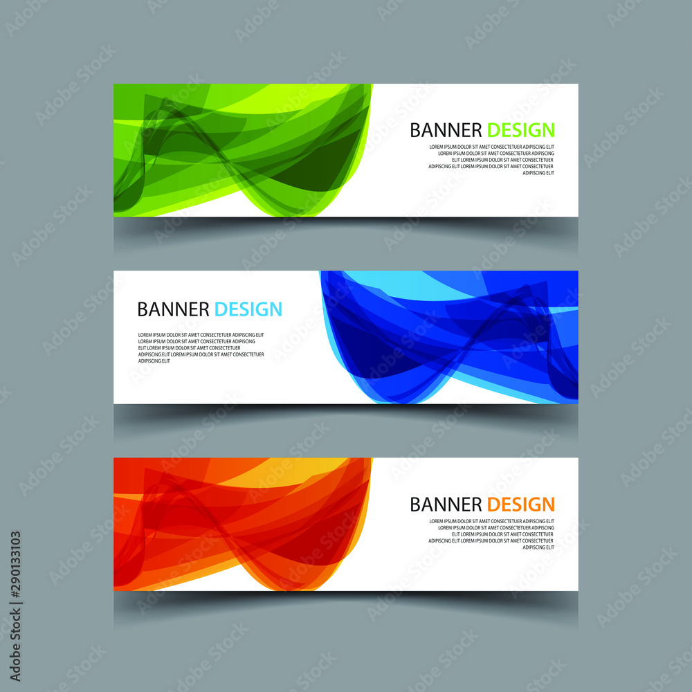 Naklejka premium Vector Abstract design banner web template