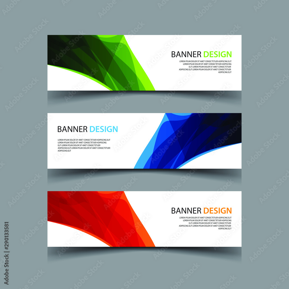 Fototapeta premium Vector Abstract design banner web template