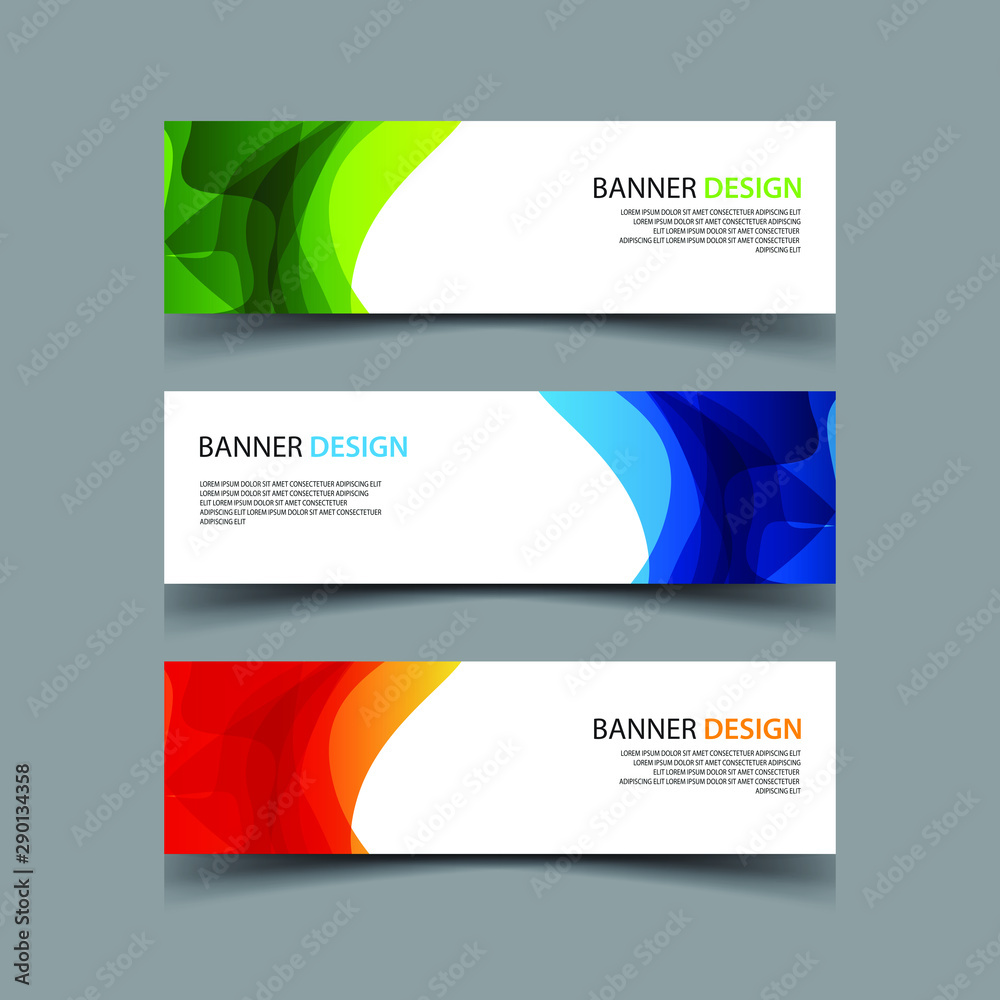 Fototapeta premium Vector Abstract design banner web template