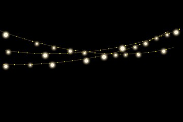 golden string light christmas string light