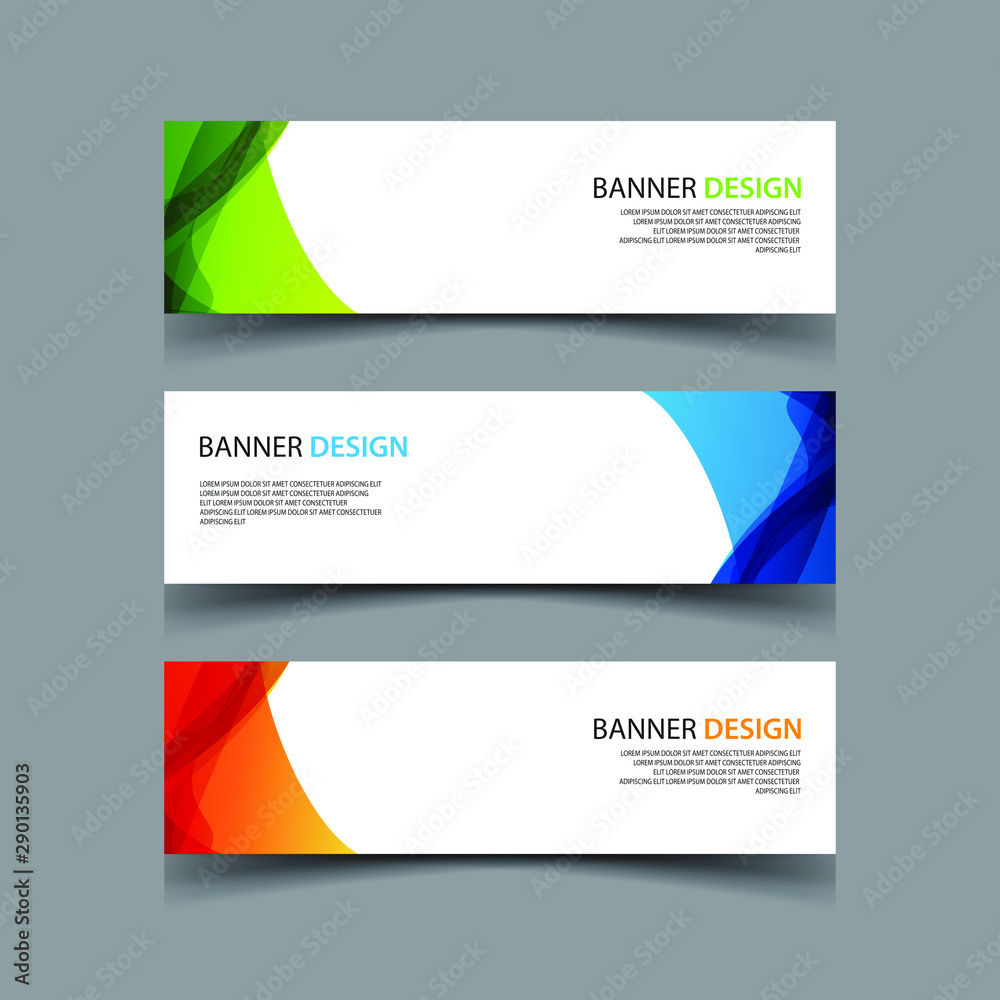 Fototapeta premium Vector Abstract design banner web template