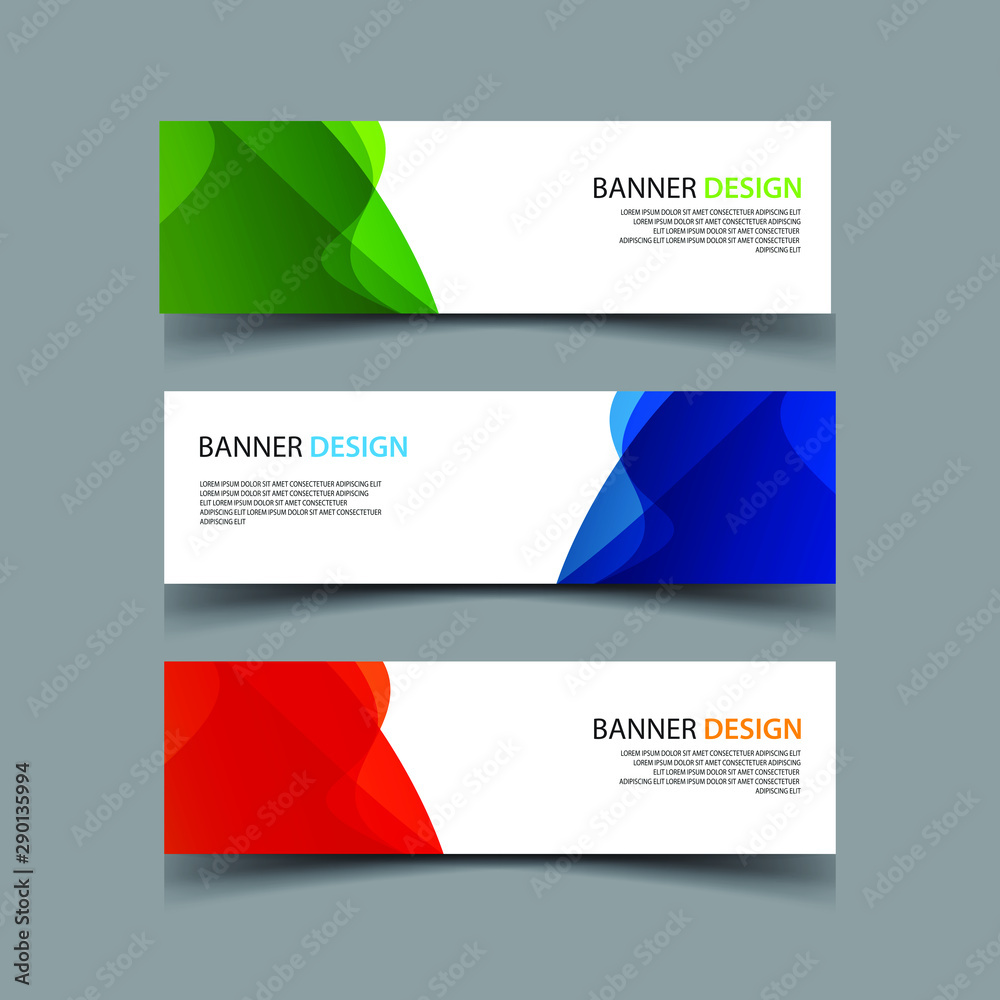 Naklejka premium Vector Abstract design banner web template