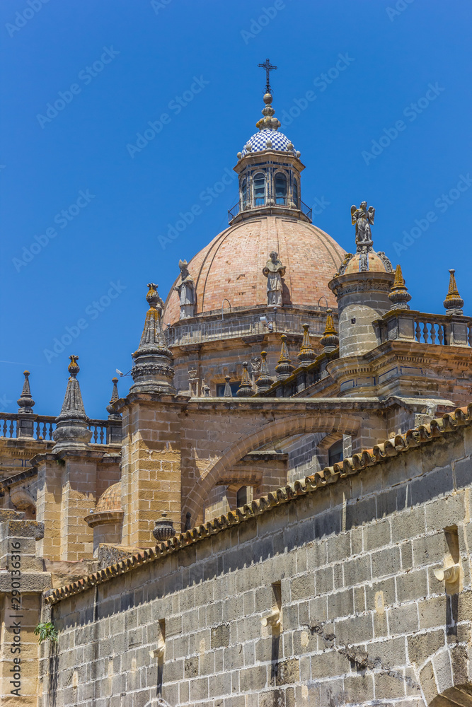 Dome of the cathedral in Jerez de la Frontera, Spain