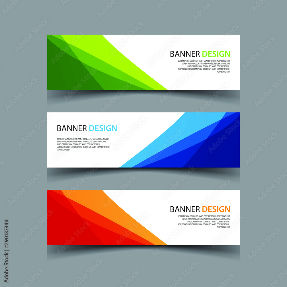 Fototapeta premium Vector Abstract design banner web template