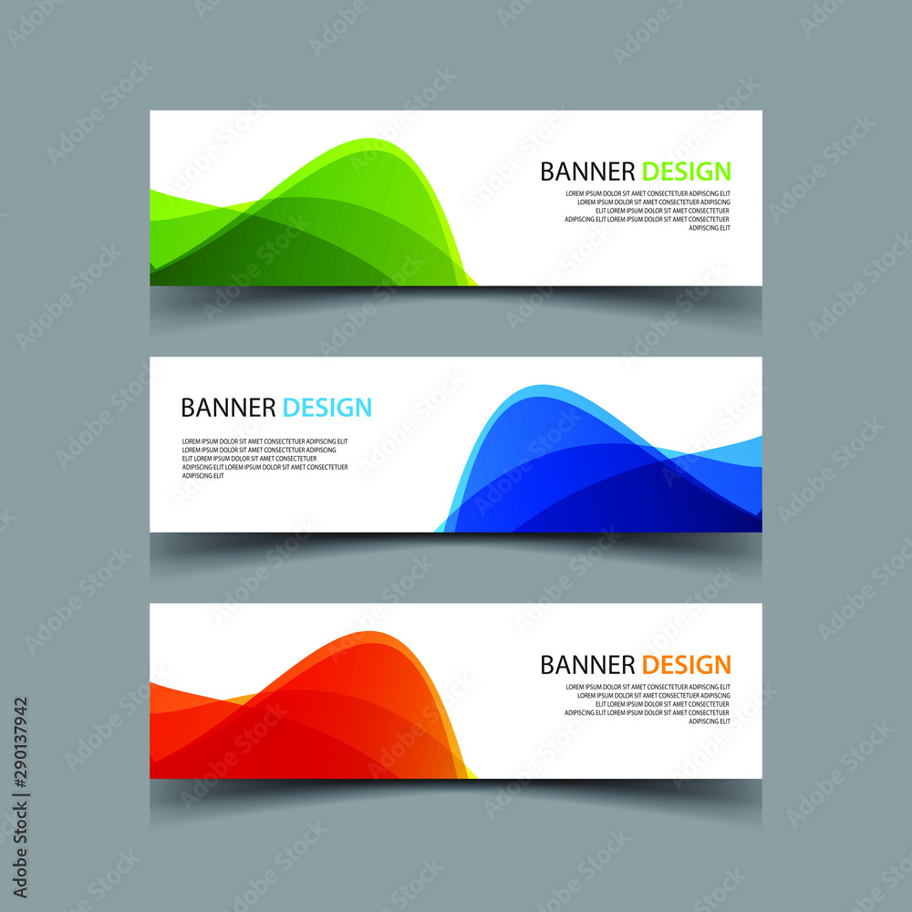 Vector Abstract design banner web template Vector Abstract design banner web template