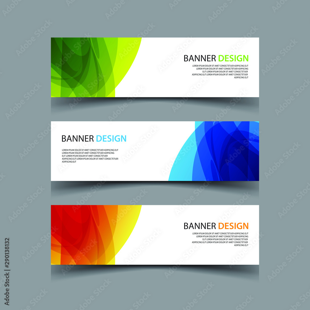 Fototapeta premium Vector Abstract design banner web template