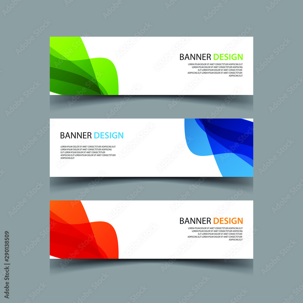 Fototapeta premium Vector Abstract design banner web template