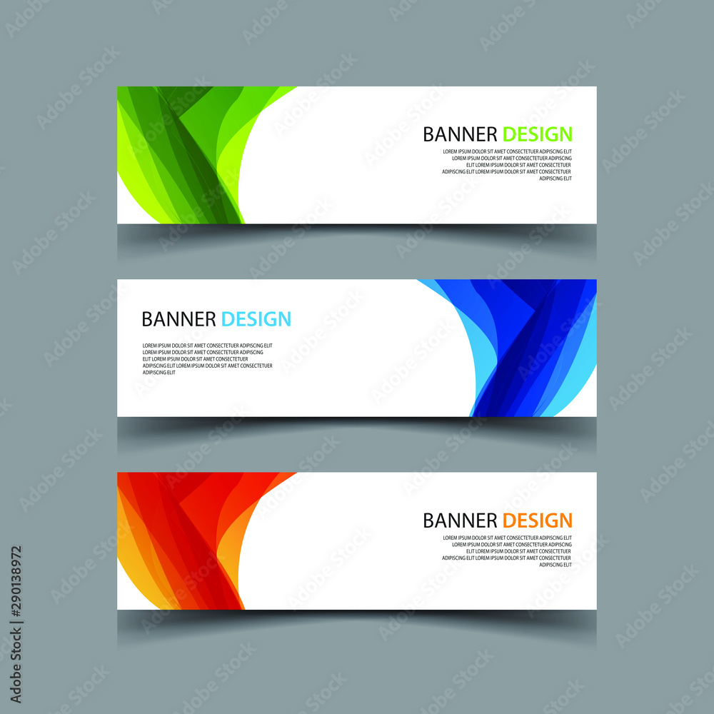 Naklejka premium Vector Abstract design banner web template