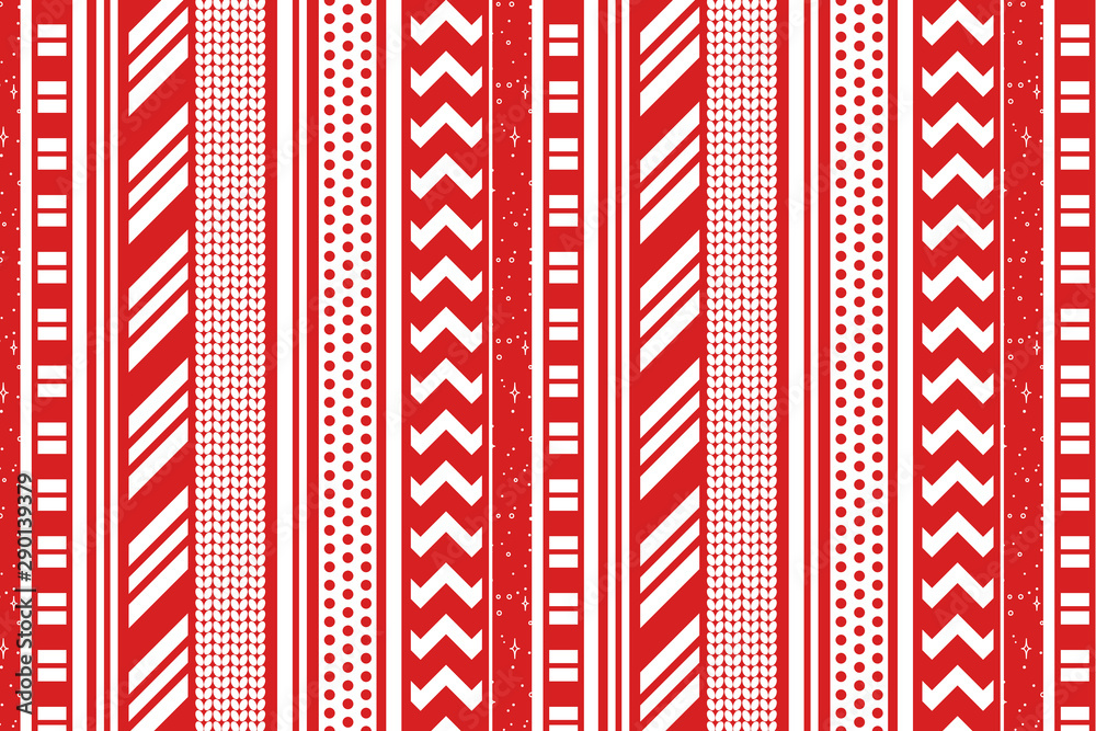 Vector red and white Christmas background
