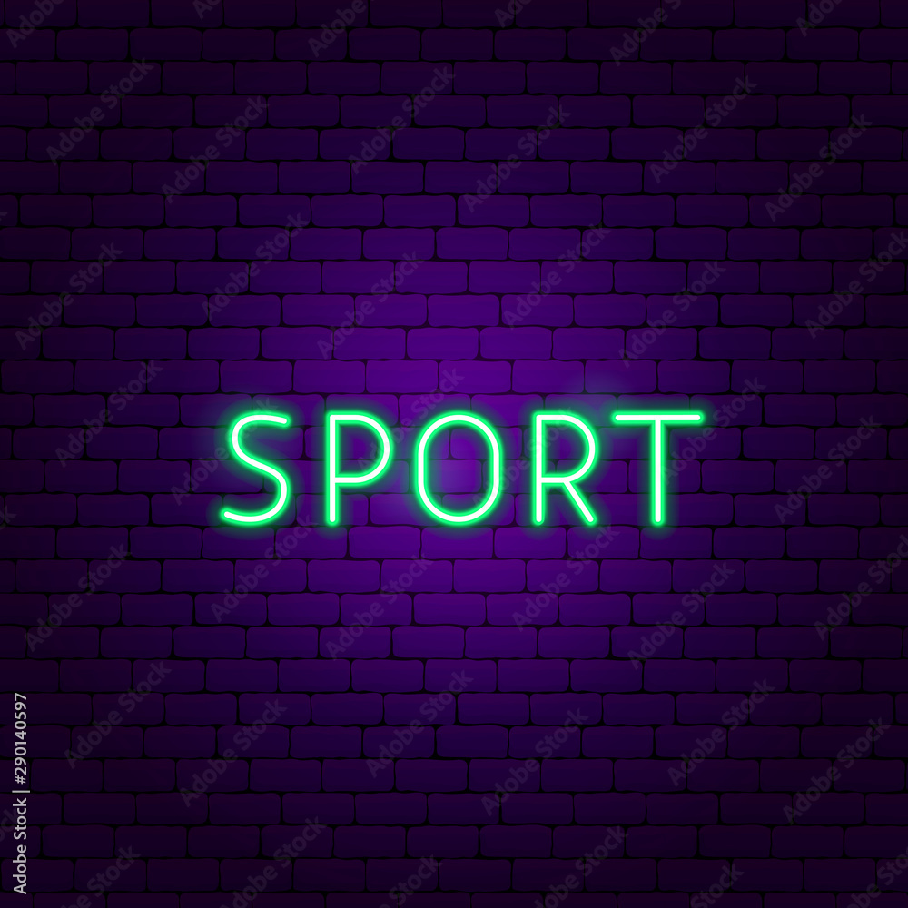 Sport Neon Text Sport Neon Text