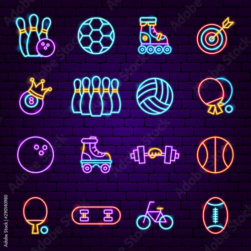 Sport Neon Icons