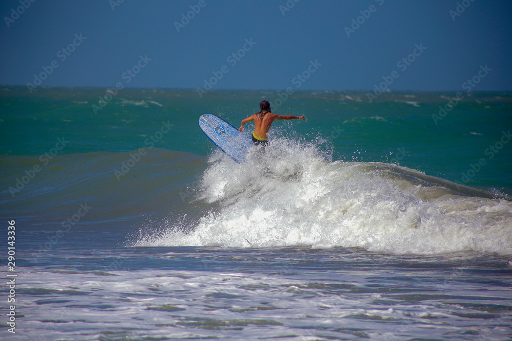 surfer in action