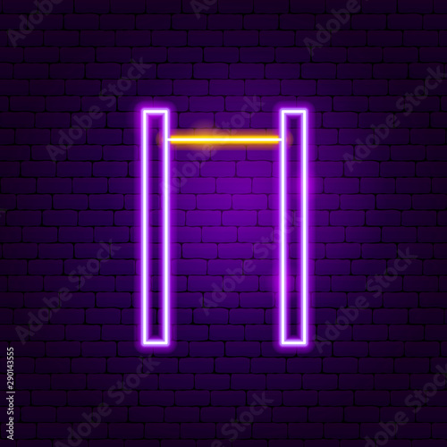 Horizontal Bar Neon Sign