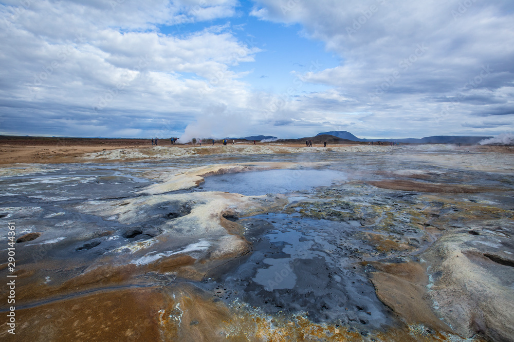 You can't miss visiting Hverir and its burning puddles, Iceland