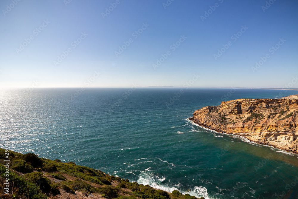 The panoramic view of Cape Espichel, Sesimbra, Portugal