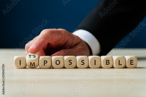 Changing word Impossible into Its possible sign