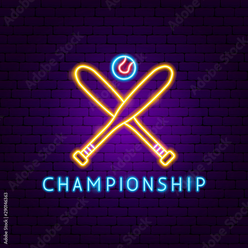 Championship Neon Label